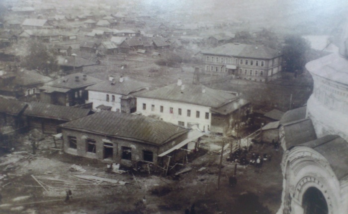 Вид с колокольни Иоанна Богослова 1936 ул.Ленина